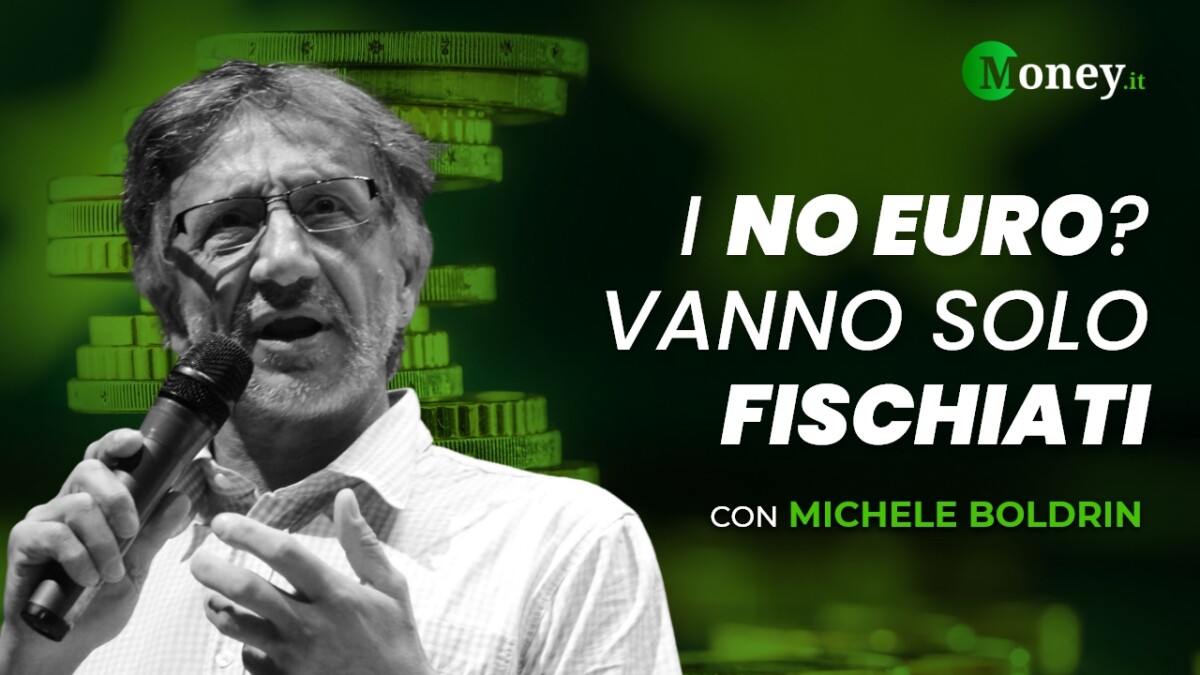 Michele Boldrin i No Euro Vanno solo fischiati