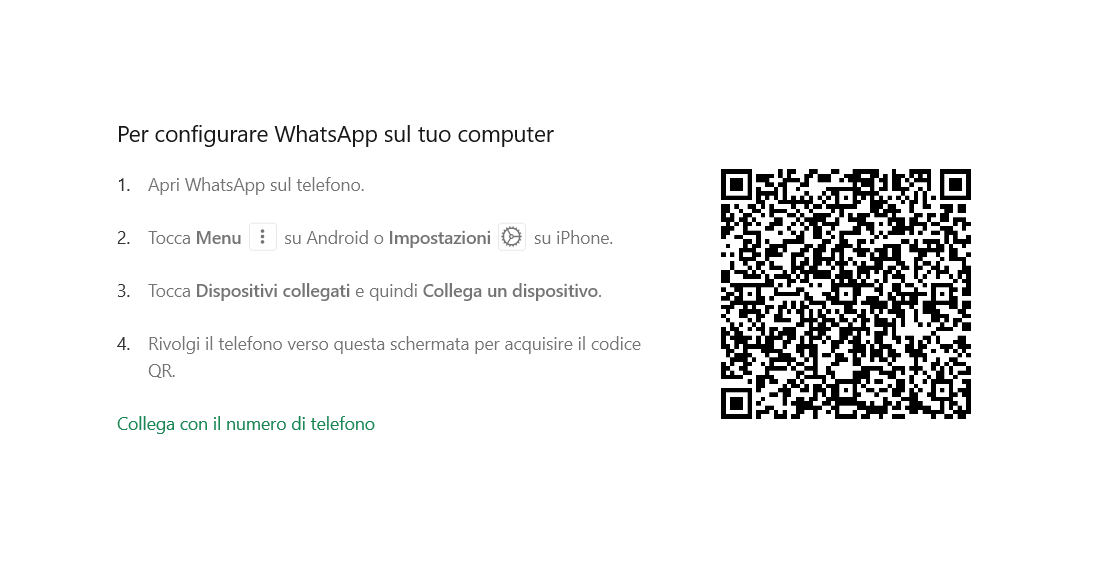 WhatsApp QR code
