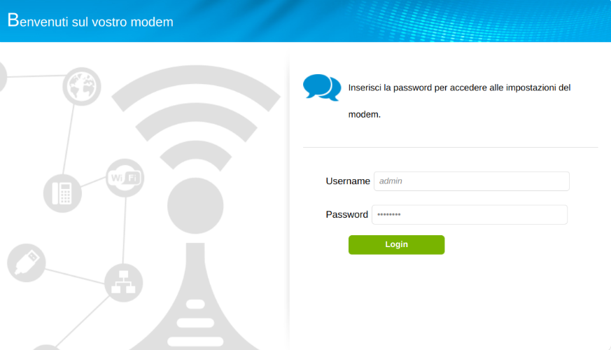 Cambiare password Wi-Fi TIM