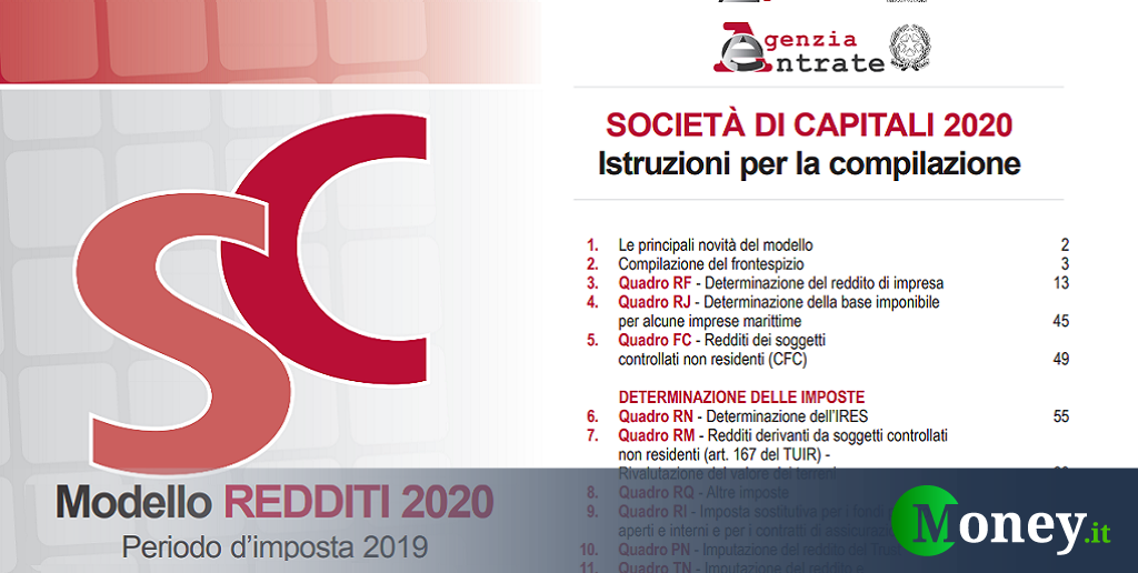 dichiarazione dei redditi sc 2020 modello istruzioni e scadenza