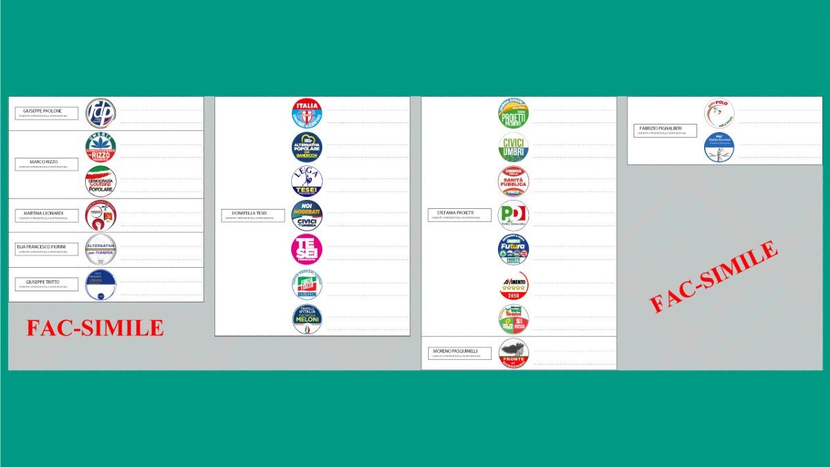 Come si vota elezioni regionali Umbria 2024 facsimile scheda e legge