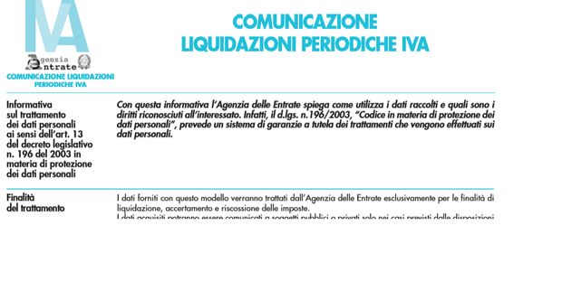 Comunicazione Liquidazioni Periodiche IVA 2018: Ecco Il Nuovo Modello