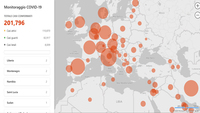 Coronavirus: la mappa di Microsoft traccia numeri contagi e news sulla pandemia