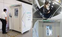 Una cabina per disinfettare i passeggeri: la misura anti-coronavirus per viaggiare sicuri