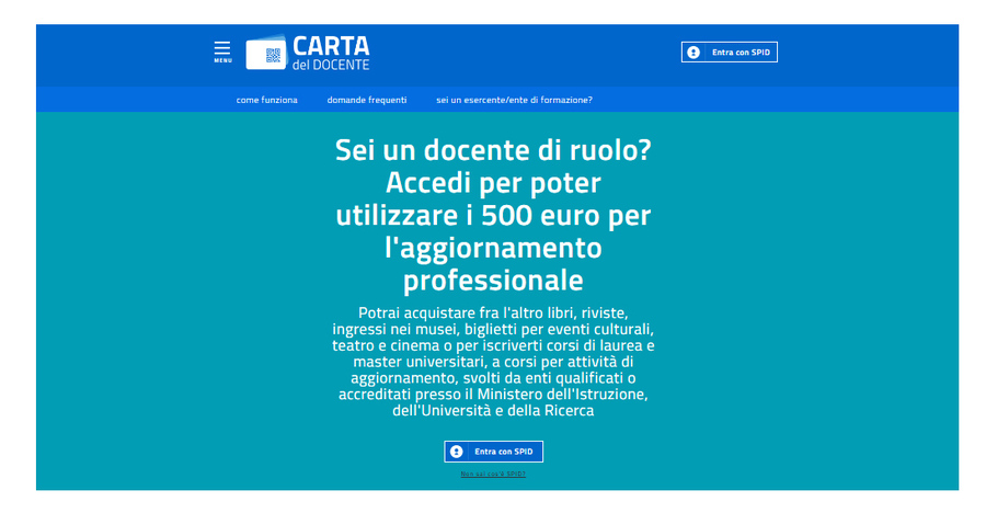 Carta Docente 2018 2019 Date Acquisti Possibili E